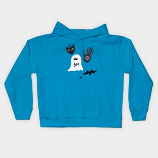 Cute Mystical Halloween Illustrations Kids Hoodie